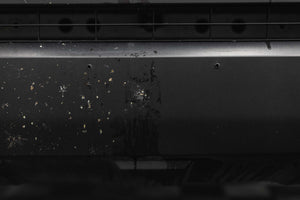 Close up of a before and after view of P&S Bug Off