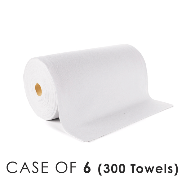 A role of Rip N' Rag XL on a white background with the text 'Case of 6 (300 towels)'.