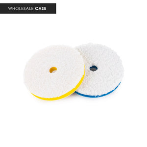 Rupes Da Microfiber pads with the text "Wholesale Case" on a white background.