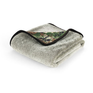 The Rag Company Slim Dryer Digital Camo 25 x 35 folded view on a white background.