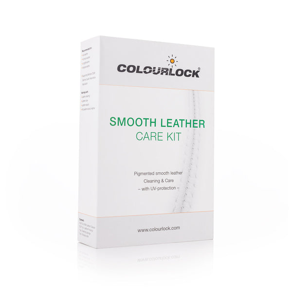 ColourLock smooth lether care kit front of the packaging on a white background