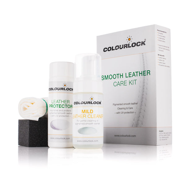 ColourLock smooth lether care kit on a white background