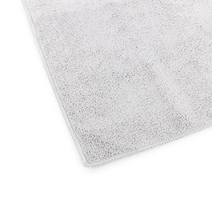 The Rag Company Spa and Workout 16x27 ice grey 3 pack corner view on a white background.