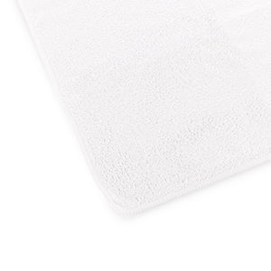 The Rag Company Spa and Workout 16x27 white 3 pack corner view on a white background.