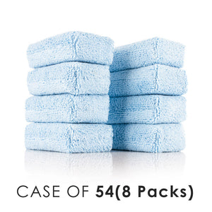 Terry Sponge 3x5 Blue stacked view with the text "Case of 54(8 Packs)" on a white background.