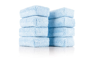 Terry Sponge 2 x 4 Blue 8 pack on a white background.