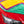 The Liquid8r Colorburst all color options folded onto the hood of a red car.