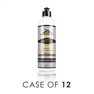 The Last Detail Last Cut 16oz bottle front view with the text "Case of 12" on a white background.
