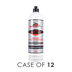 The Last Detail Last Cut Plus 32oz bottle front view with the text "Case of 12" on a white background.