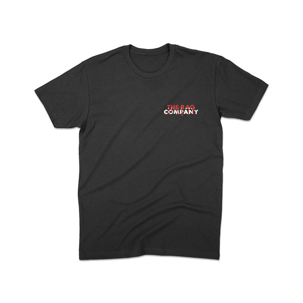 Black TRC Halloween Scream T-shirt front view on a white background