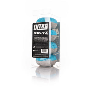TRC Ultra Pearl Puck packaging back view on a white background.