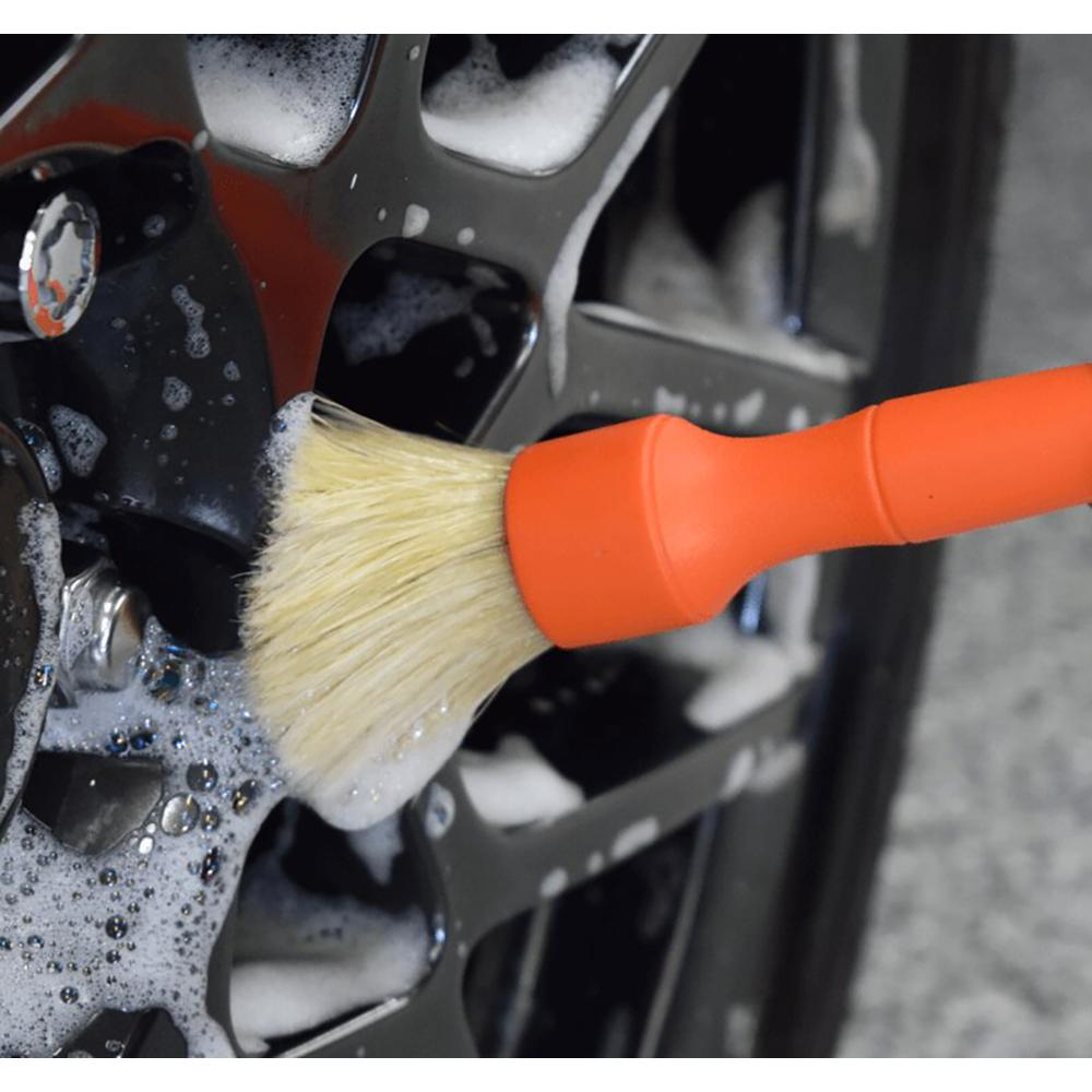 Detailing Brush Set - 10 Pcs Detail Brushes Car Detailing, Auto Boar Hair  Car Detail Brush for Cleaning Car Interior Exterior, Vehicles Wheels  Leather