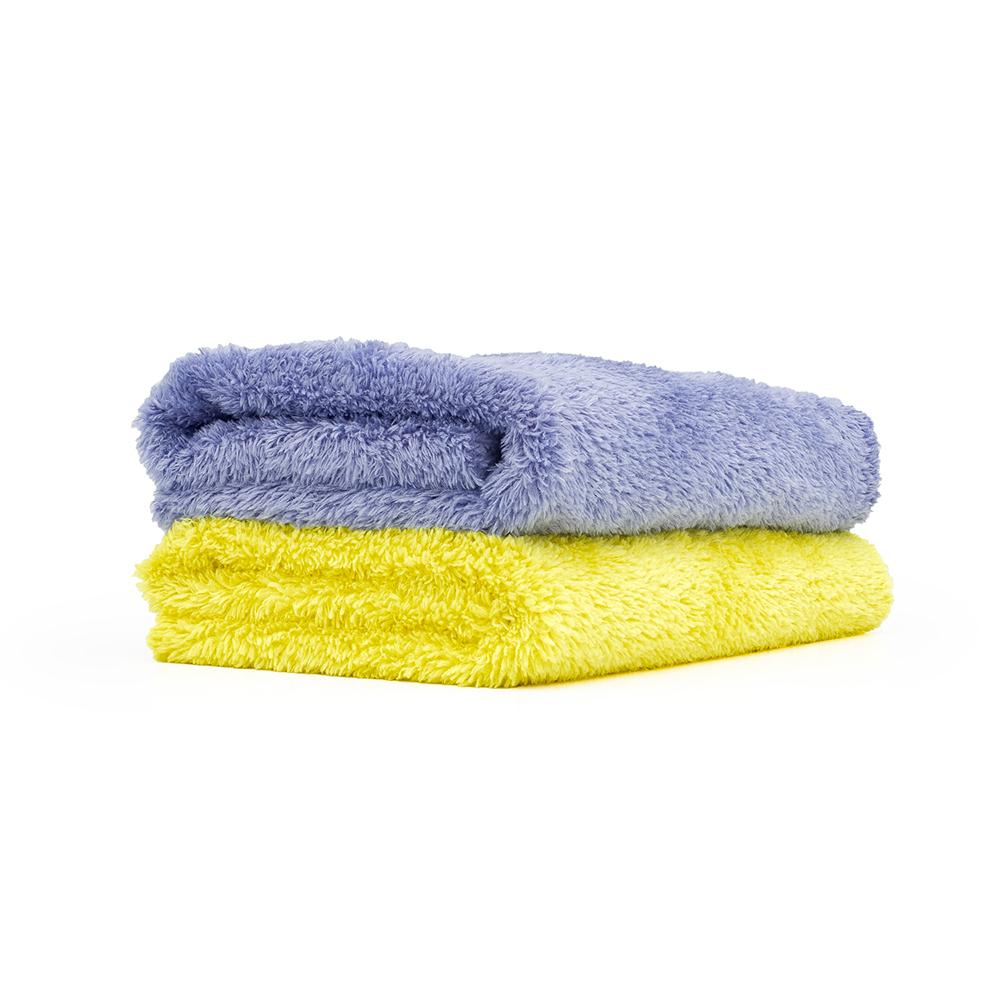 The Rag Company - Eagle Edgeless 350 (5-Pack) Professional Korean 7030 Blend Super Plush Microfiber Detailing Towels, 350gsm, 16in x 16in, Yellow