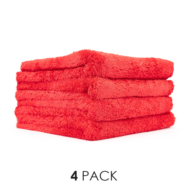 A picture of a 4-pack of Red Eagle Edgeless towels from The Rag Company