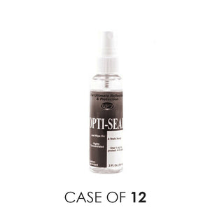 A spray bottle of Opt Opti Seal on a white background with the text 'Case of 12'.