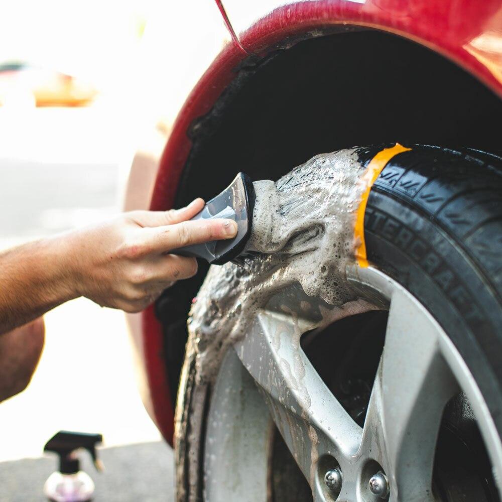 2 Pcs Cleaning Brush Wheel Brushes Rims Tire Tires Car Vehicle