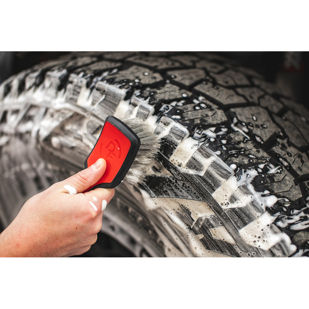Detail Factory Tire Scrub Brush Gray - Stiff Bristle –