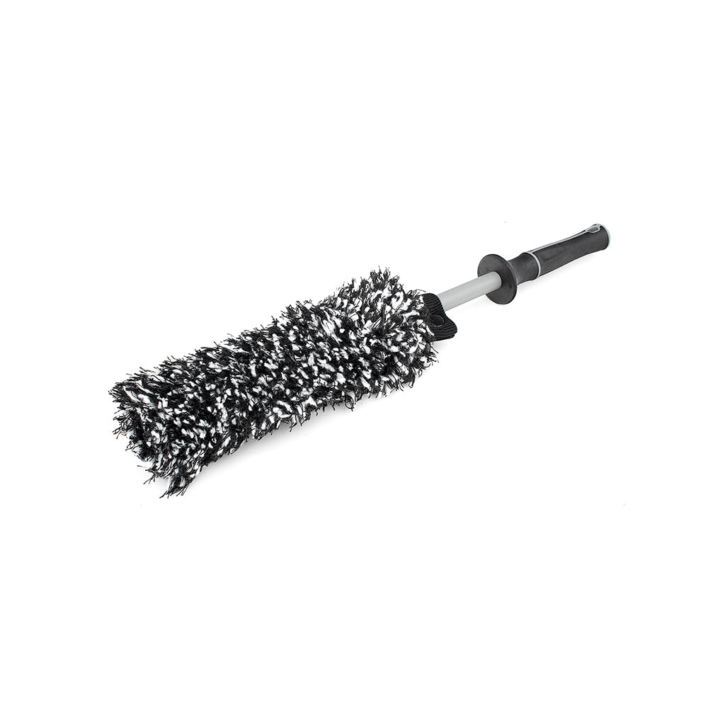 Clenzee Microfiber Wheel Brush - Soft Non Metallic Wheel Cleaner Brush, Rim  Cleaner Brush and Tire Brush Non Bendable - Regular Size