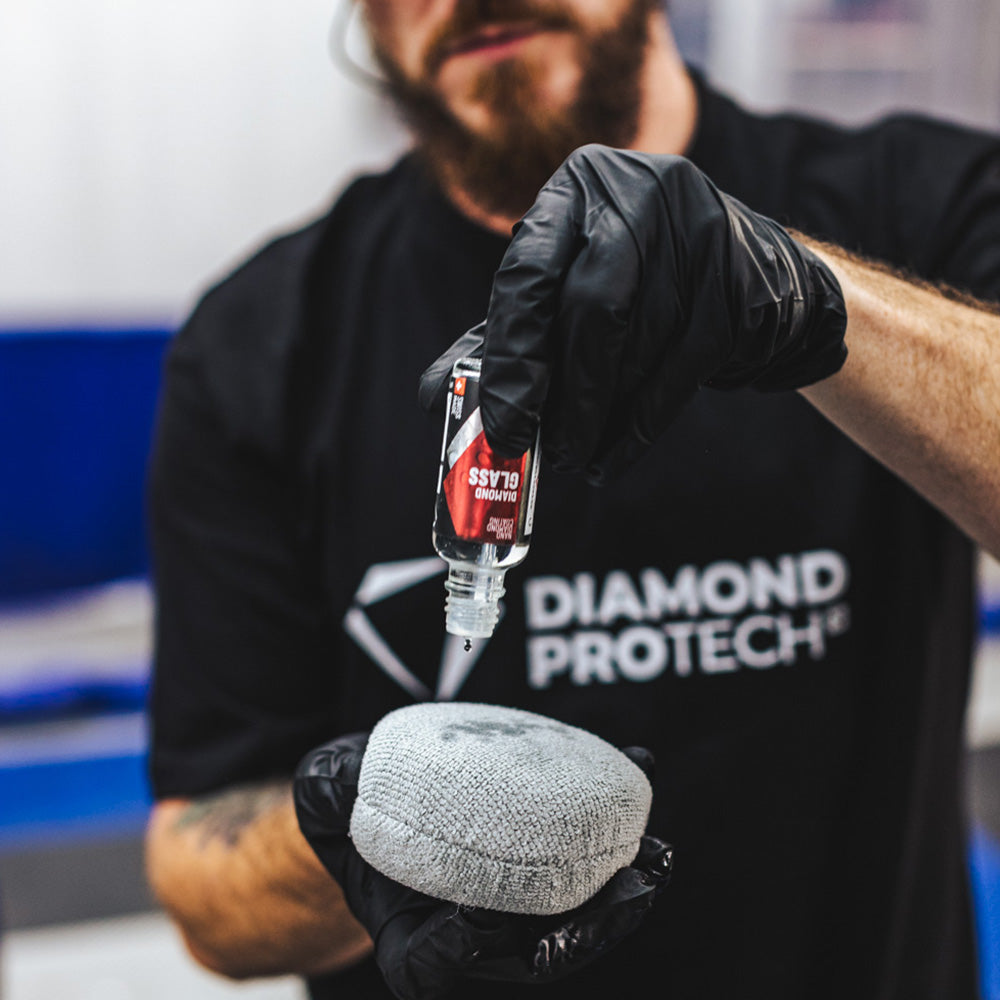 Diamond Pro Tech - Diamond Glass - 12 Month Hydrophobic Lasting Protection; Effortless, Single-layer Application; Nanodiamond Coating; Smooth Finish