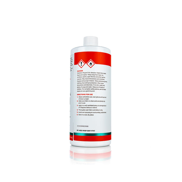 A 1L spray bottle of Smart Fabric I1 V2 AB fabric spray from Gtechniq