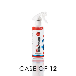 A spray bottle of W8 Bug Remover on a white background with the text 'Case of 12'.
