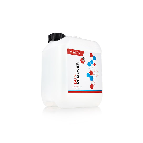 A 5L bottle of W8 Bug Remover from Gtechniq