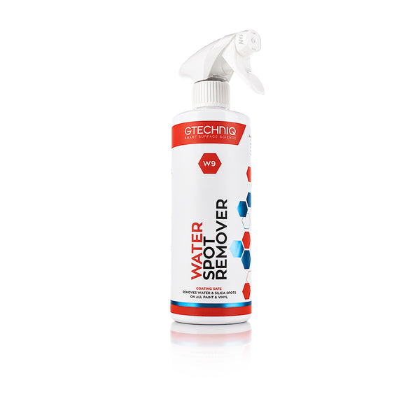 A 500ml spray bottle of W9 Water Spot Remover from Gtechniq