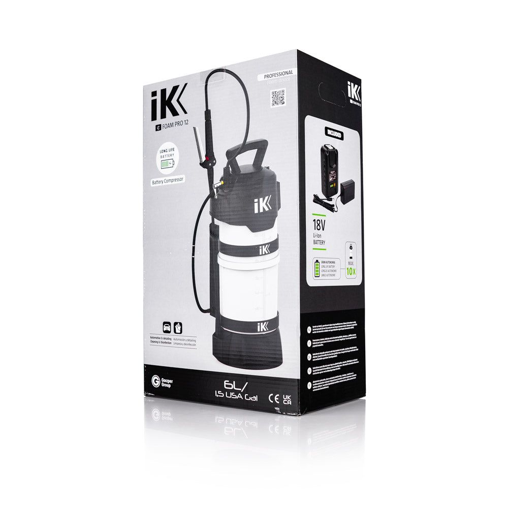 IK Foam Sprayer Pro E12 Car Wash System with Convenient Battery