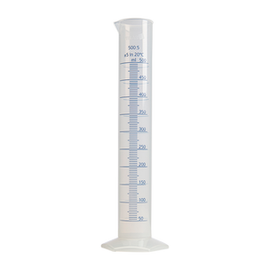 A cylinder beaker on a clear background.