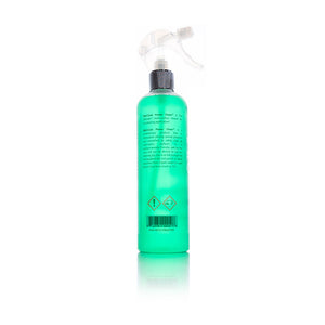 The back of a spray bottle of Opti-Coat Power Clean on a white background.
