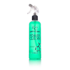 A spray bottle of Opti-Coat Power Clean on a white background.