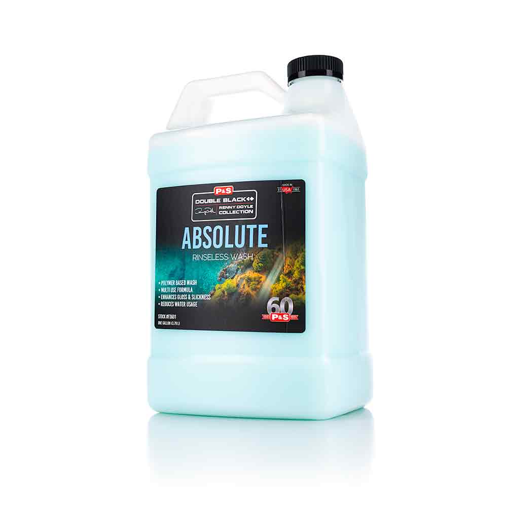 P&S Absolute Rinseless Wash 948ml + The rag Company Ultra Black Sponge Kit