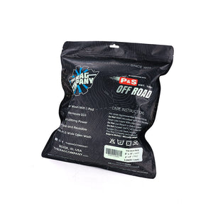 The back of the P and S Baja Pack packaging on a white background.