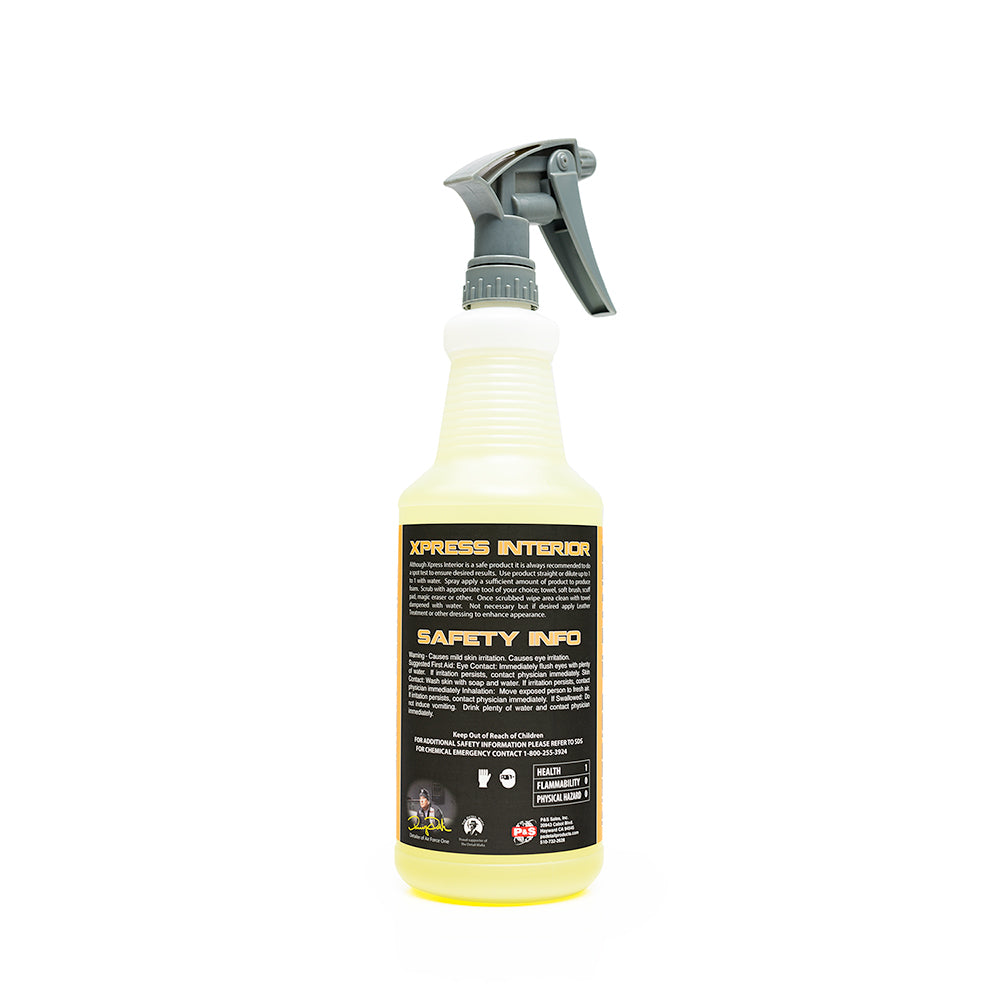 P&S Professional Detail Products - Xpress Interior Cleaner - Perfect for  Safely Removing Traffic Marks, Dirt, Grease, and Oil; Works on Leather