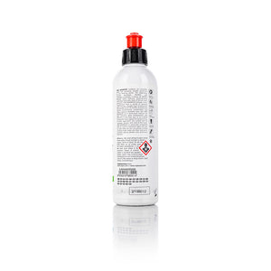 The back of a bottle of Rupes Uno Advanced on a white background.