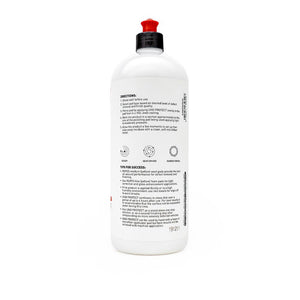 The back of a bottle of Rupes Uno Protect on a white background