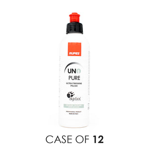A bottle of Rupes Uno Pure on a white background with the text 'Case of 12'.