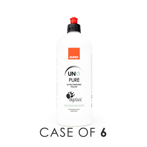 A bottle of Rupes Uno Pure on a white background with the text 'Case of 6'.