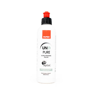 Rupes Uno Pure 250 ml bottle on a white background.