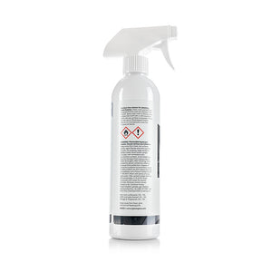 A spray bottle of Stjarnagloss Matt Finish Detailer label on a white background. 