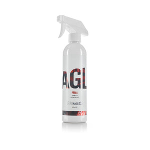 A spray bottle of Stjarnagloss Parla on a white background.