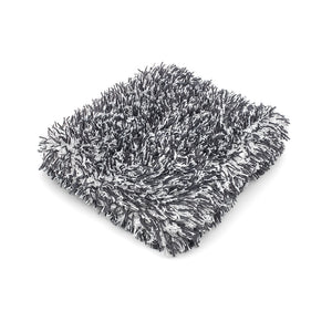 Black and white wash pad on a white background